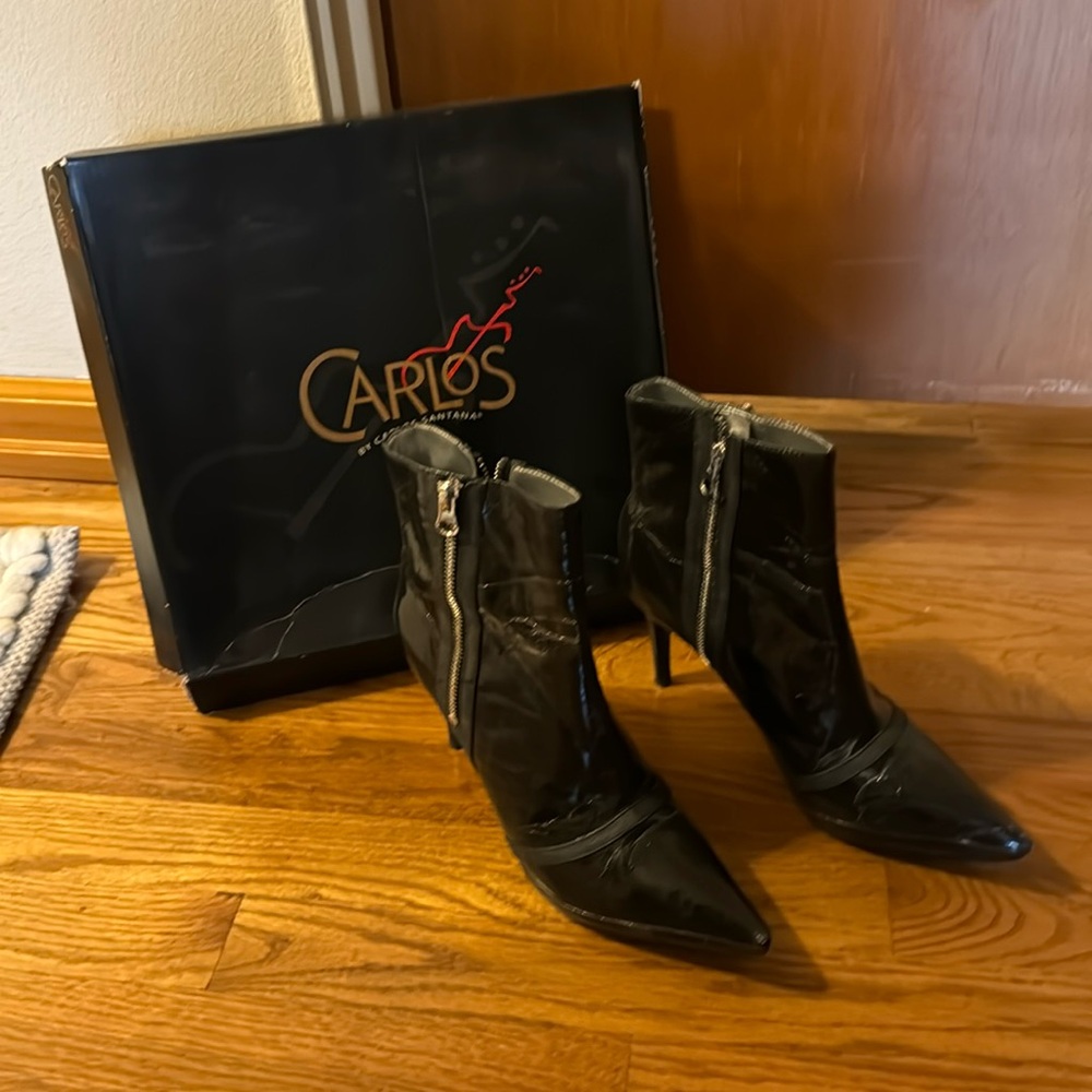 Carlos Santana black ankle boots